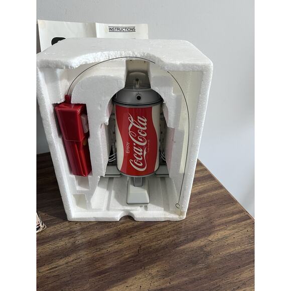 70's Coke COBOT R2-D2 Remote Control Robot Toy w Original Box Inst REPAIR - Picture 15 of 16